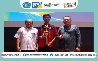 Siswa Berprestasi! SMKS - TI PGRI 11 Serpong Raih Juara 1 Kompetisi LKS Tingkat Kota Tangsel