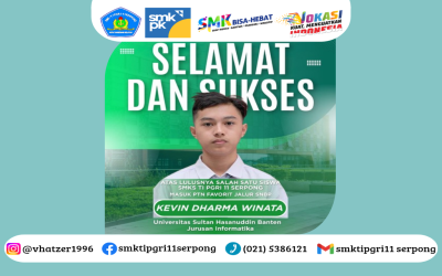 Prestasi Membanggakan, Siswa SMKS TI PGRI 11 Serpong Lolos SNBP 2026 ke UIN Sultan Maulana Hasanuddin Banten