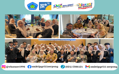 Santun di Meja Makan, Siap di Dunia Kerja. SMKS TI PGRI 11 Serpong Sukses Melaksanakan Kegiatan Table Manner